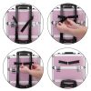 3 in 1 Aluminum Cosmetic Makeup Case Tattoo Box Pink