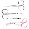 10 In 1 Eyebrow Tool Kit Tweezers Trimmer Scissors Razor Eyelash Curler Set
