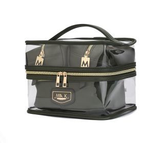 MKF Collection Emma Cosmetic 4 Pc Set by Mia K (Color: Olive)